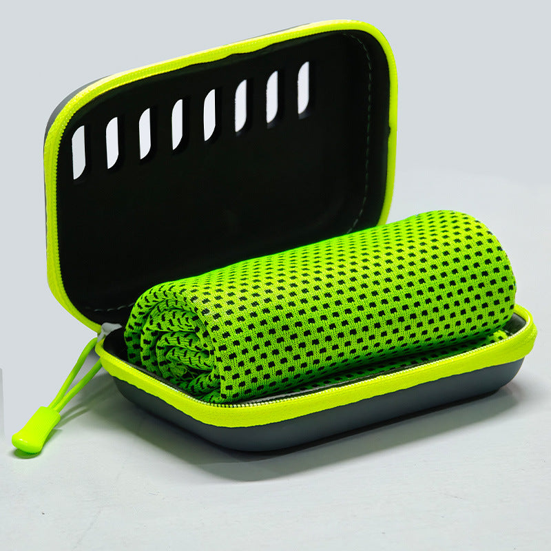 HydraCore CryoTowel unfolded showing CryoWeave Fiber texture – Lifebloomers